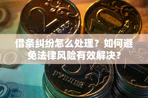 济南借条纠纷怎么处理？如何避免法律风险有效解决？