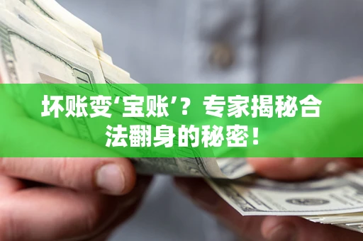 济南坏账变‘宝账’？专家揭秘合法翻身的秘密！