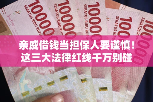 济南亲戚借钱当担保人要谨慎！这三大法律红线千万别碰