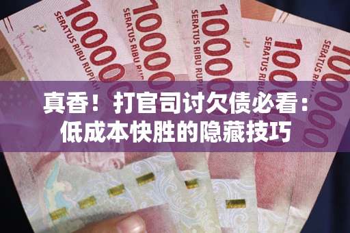济南真香！打官司讨欠债必看：低成本快胜的隐藏技巧